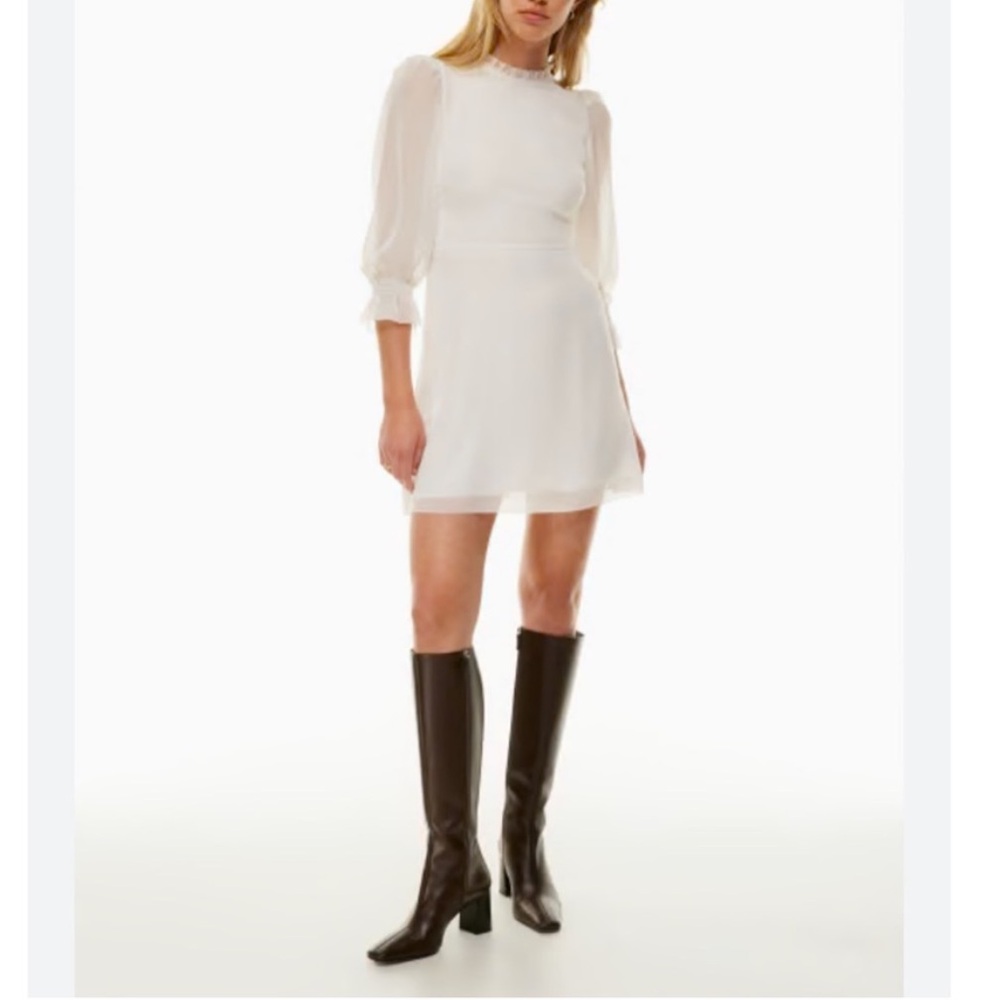 Aritzia Wilfred Swept Dress in Light Birch